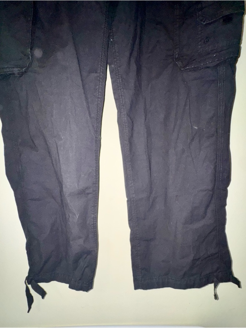 NWT American Eagle Outfitters Black Cargo Pants "Baggy Jogger" - Picture 4 of 11